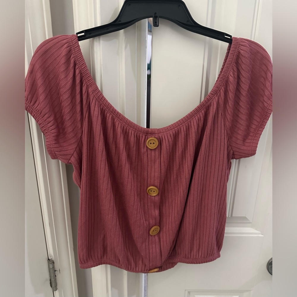 Mauve color Crop Top